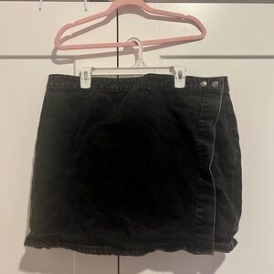 Black Denim ASOS wrap skirt - size 18